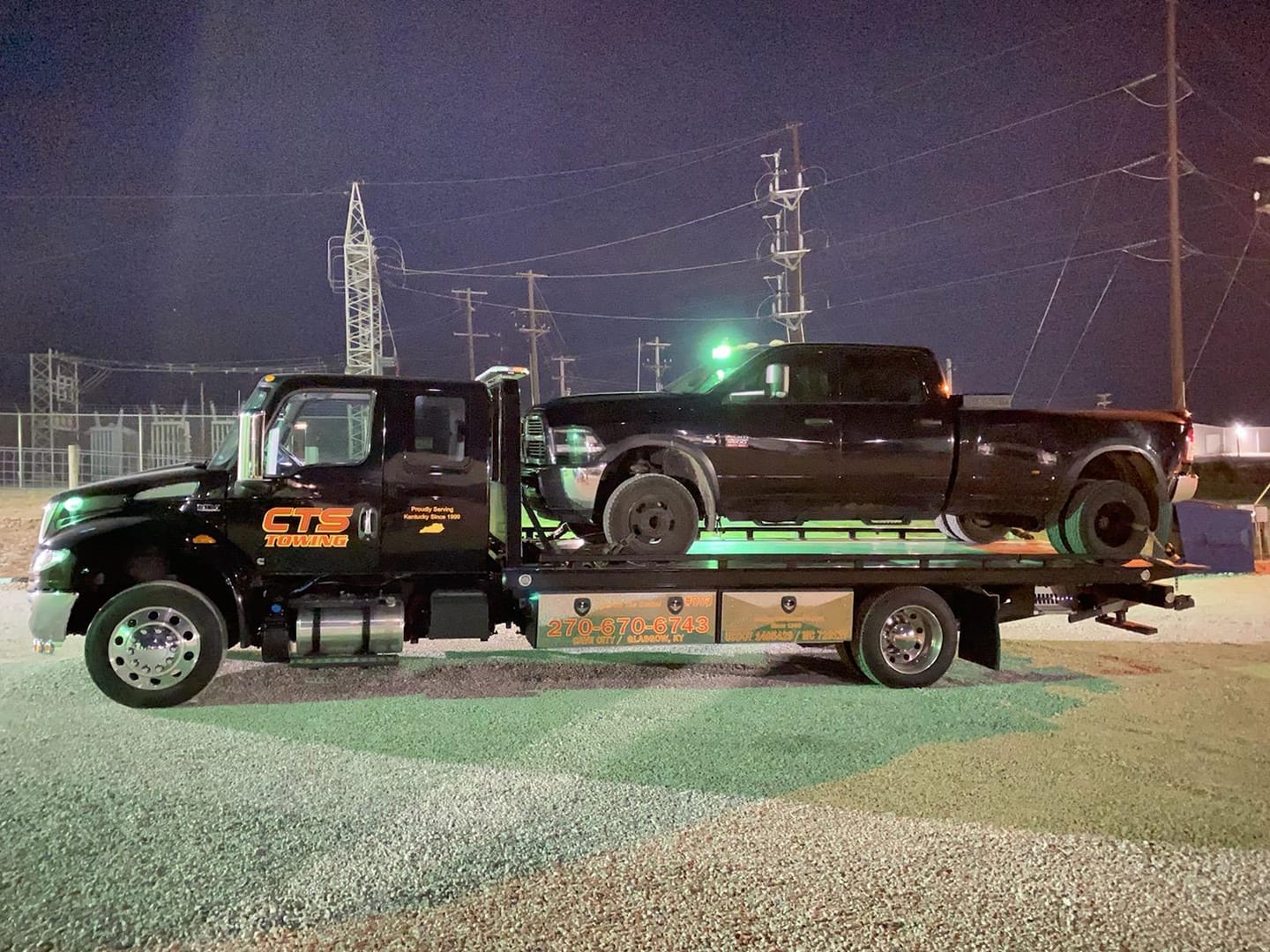 hauling pickup truck