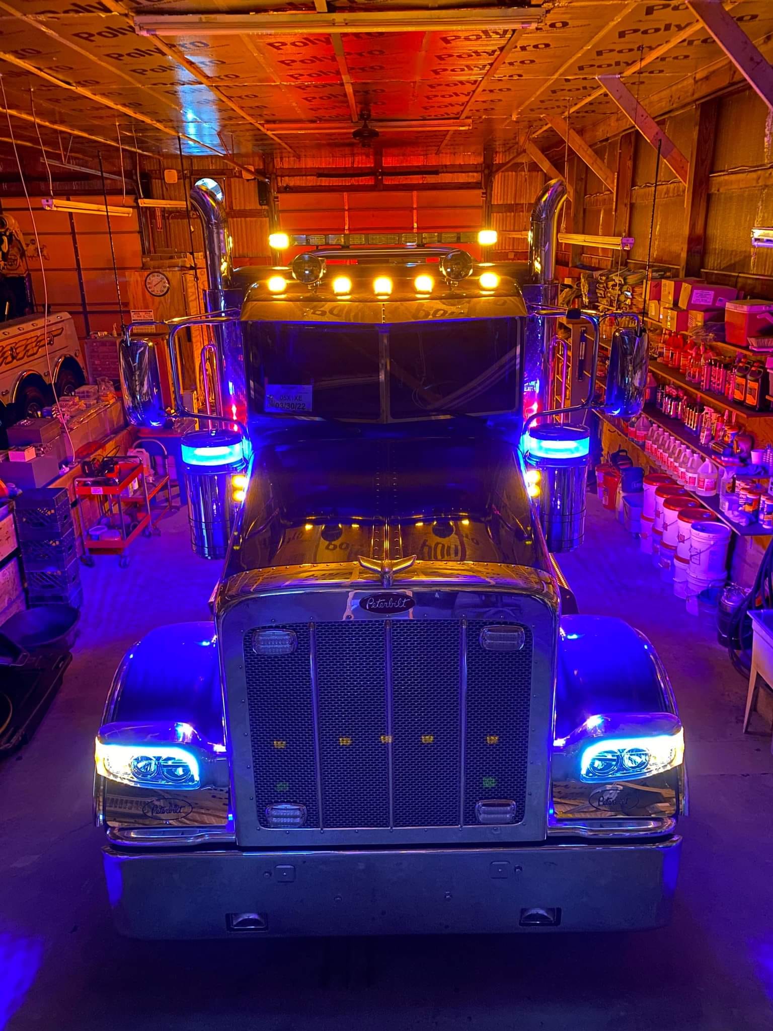 tow truck with lights